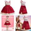Moana Cosplay Dress For Girls With Fluorescent Fabric Kids Princess Costume For Birthday Gift