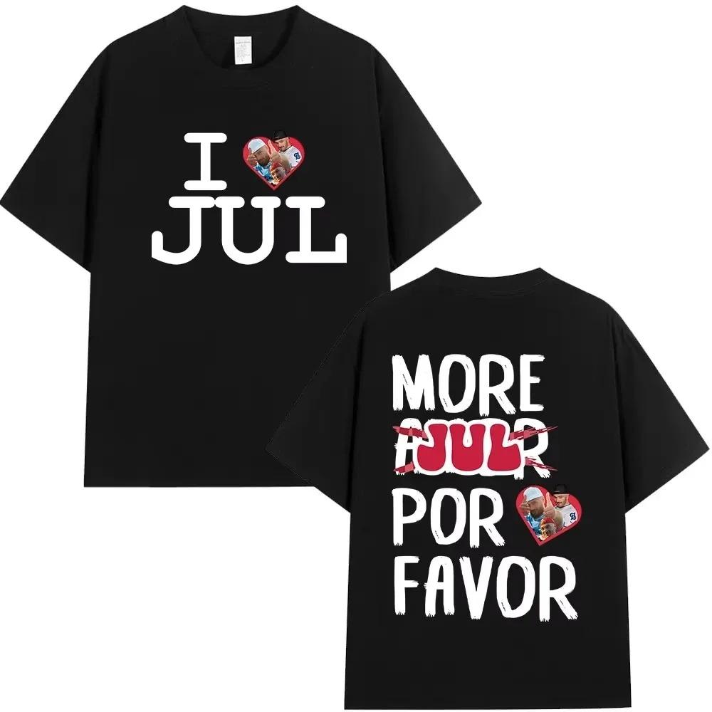 

More JUL Por Favor JUL Tribute Cotton T-Shirt, Loose Fit for French Hip-Hop Fans Fashion Women And Men T-shirts S разноцветный