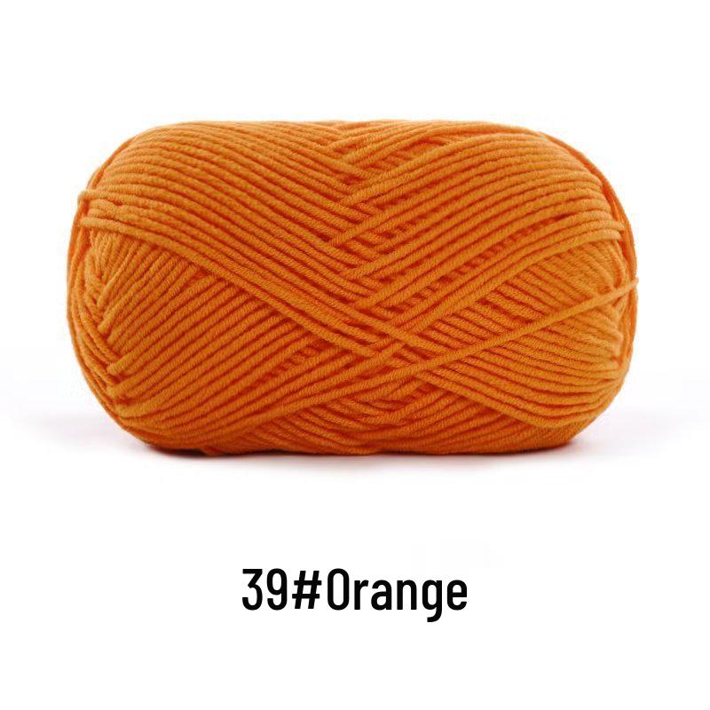 Suhe Meng Xiaoxiao 4-Ply Combed Cotton Milk Yarn for DIY Knitting: Blanket, Hat, Scarf Projects