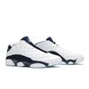 Air Jordan 13 Low 'Hornets' (Unisex) White / Metallic Silver / Midnight Navy / Turquoise Blue Vintage Basketball Shoes 310810 107