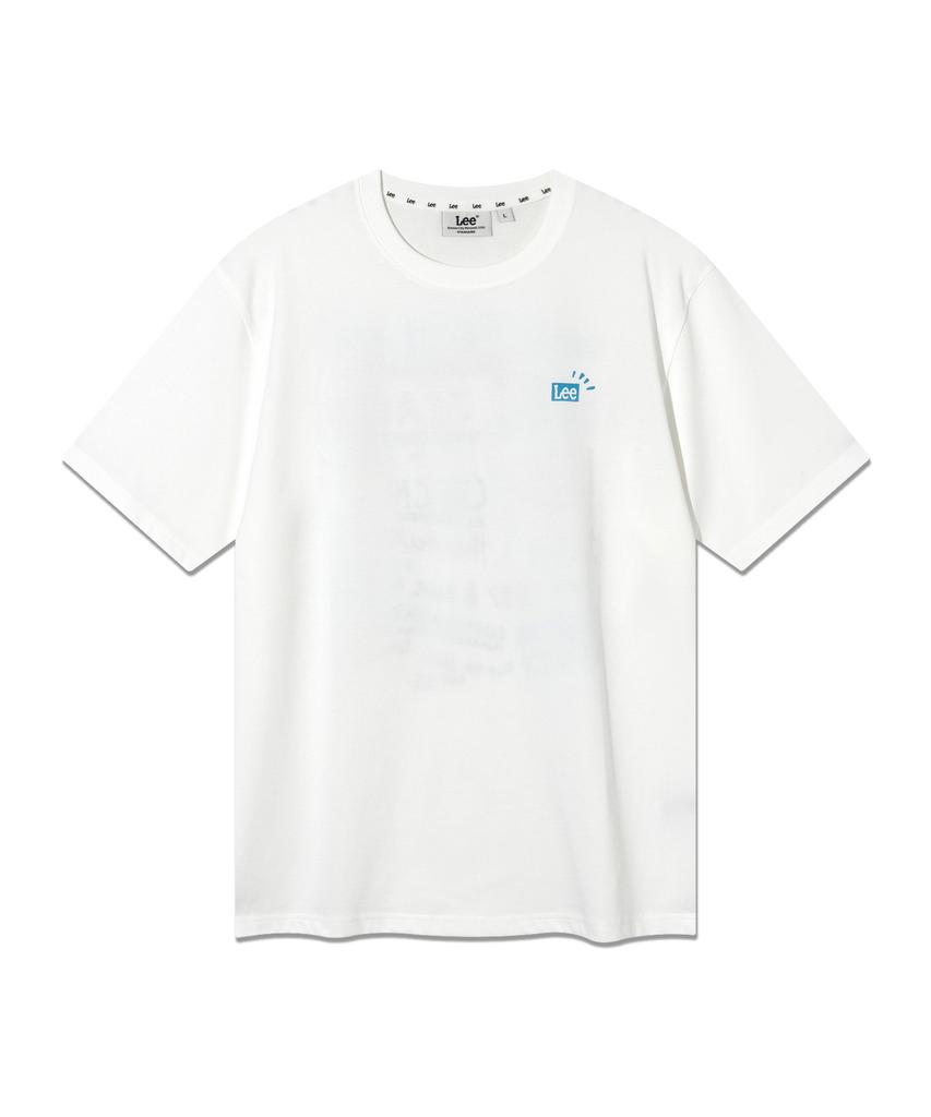 LEE Drawing Graphic Short Sleeve T-Shirt White