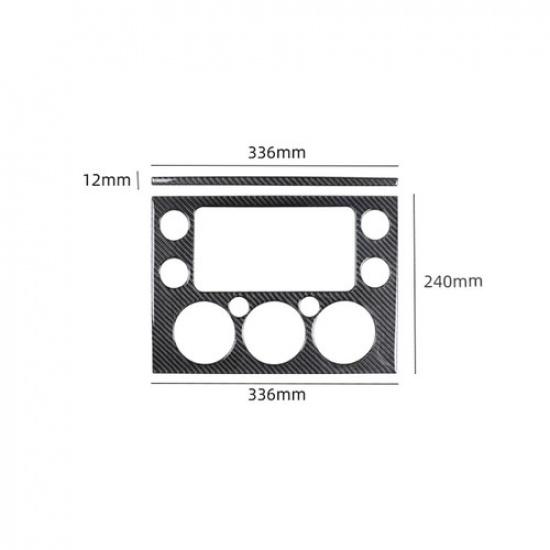 Carbon Fiber Interior Climate Console Cover Trim For Toyota FJ Cruiser 2007-14