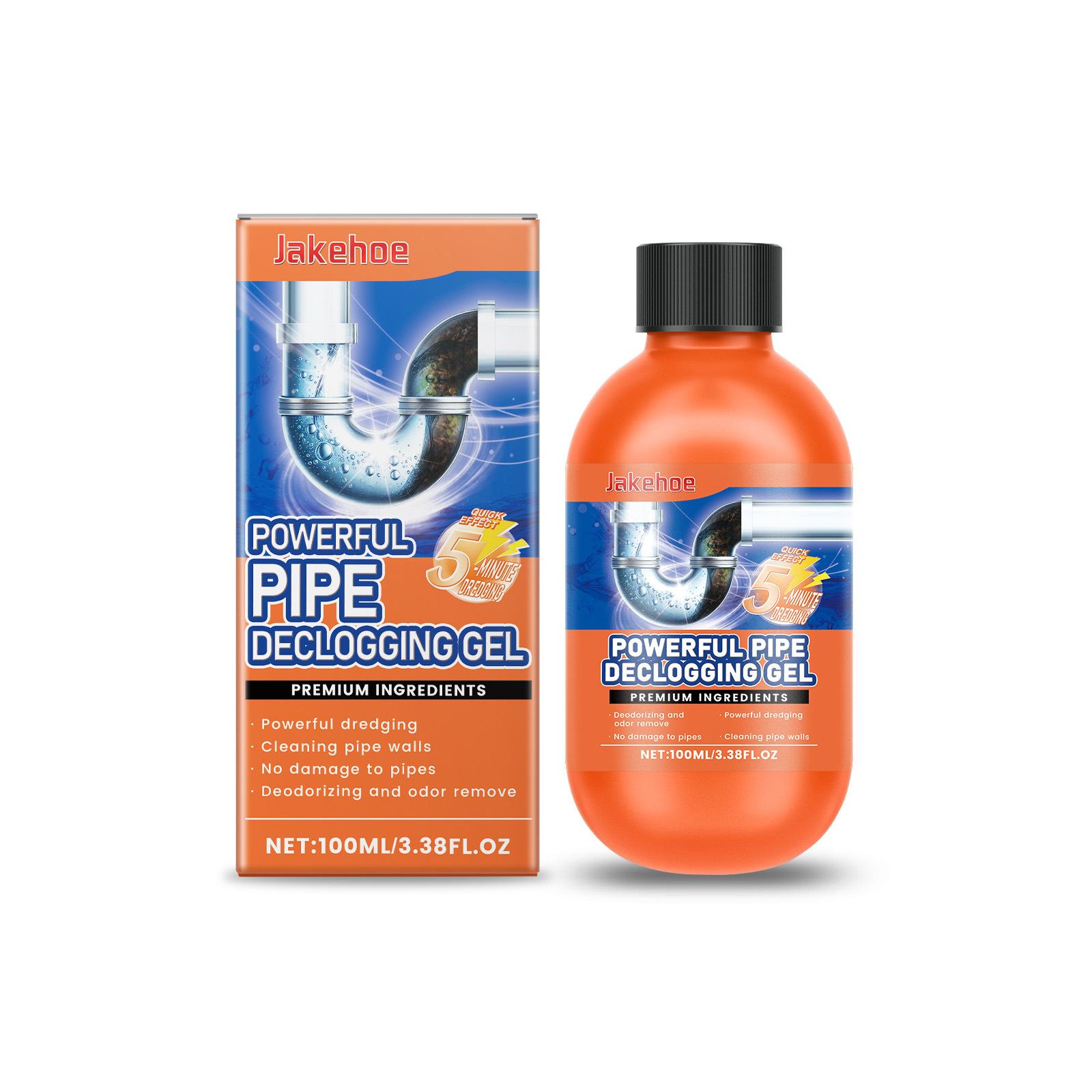

Jakehoe Pipe Dredging Agent for Bathroom Kitchen Sink Powerful Dredging Deodorizing Multi Purpose Clogged Drains Cleaner 100ml 100ml
