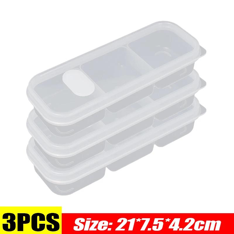 Refrigerator Freezing Organizer Square Storage Box Reusable Food Container Fruit Vegetables Storage Box Kitchen Storage Supplies