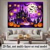 Party Backdrop Halloween Castle Flat Banners Spooky Celebrations Wedding Enthusiasts Event Backdrop Decoration Front Door Decor