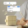Stylish Cubic Alarm Clock with Backlight for Students Minimalists 2 Alarms LED Desk Clock Rechargeable Night Light Timer