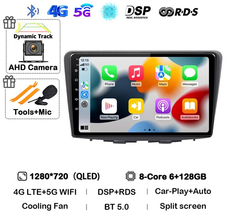 Android 14 Carplay Auto WIFI+4G For Suzuki Baleno 2016 2017 2018 2019 GPS Car Radio Multimedia Video Player Stereo Head Unit DSP