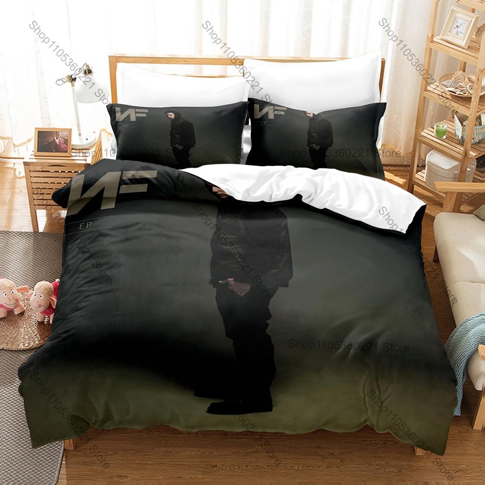 Popular Rapper NF Hope Duvet Cover + 2 Pillowcases, Vivid Album Cover Design Bedding Set All Season Use for Hip Hop Enthusiasts