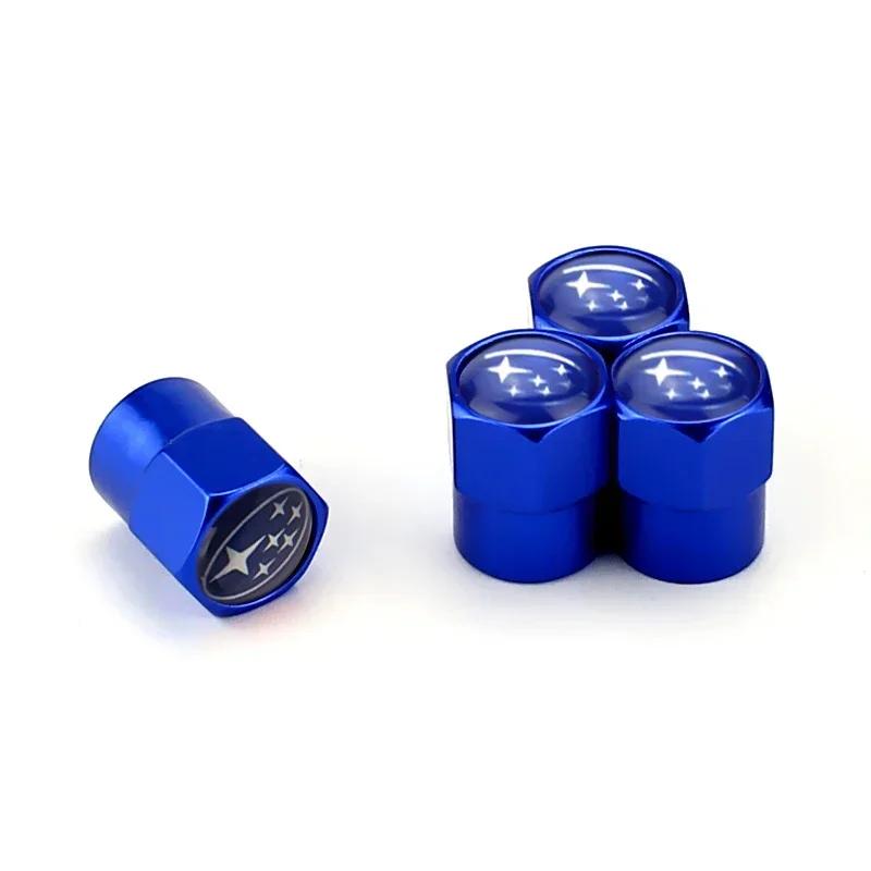 For Subaru STI Forester XV Outback Impreza Legacy WRX BRZ Tribeca Car Tire Airtight Valve Stem Cover WHheel Air Caps Decoration