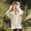 Ice silk sun-protective shirt for women, couple's ultra-thin fishing outdoor skin shirt, UV-resistant breathable sun-protective shirt for men