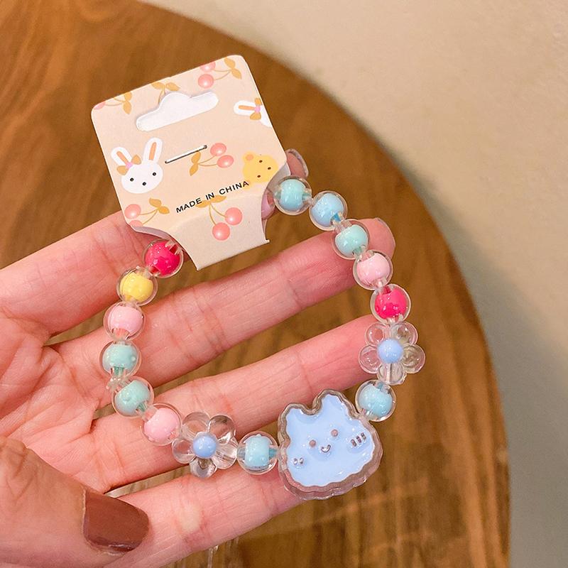 Cartoon Children s Bracelet Jelly Color Beaded Bracelet Cute Girls Bracelet Student Jewelry Bracelet Jewelry