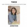 Twice TWICE UNIV. FASHION CLUB LENTICULAR FOTOKARTE Offizielle Fotokarte