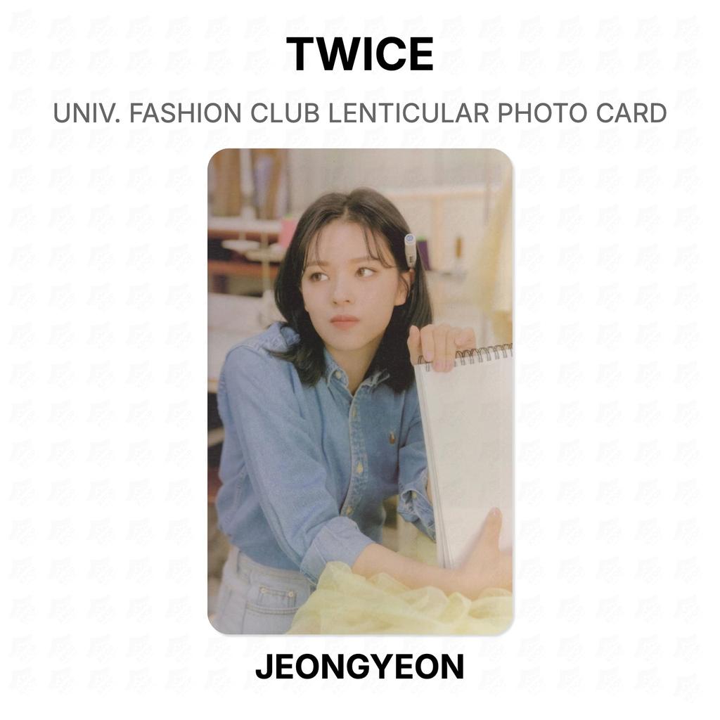 Twice TWICE UNIV. FASHION CLUB LENTICULAR FOTOKARTE Offizielle Fotokarte