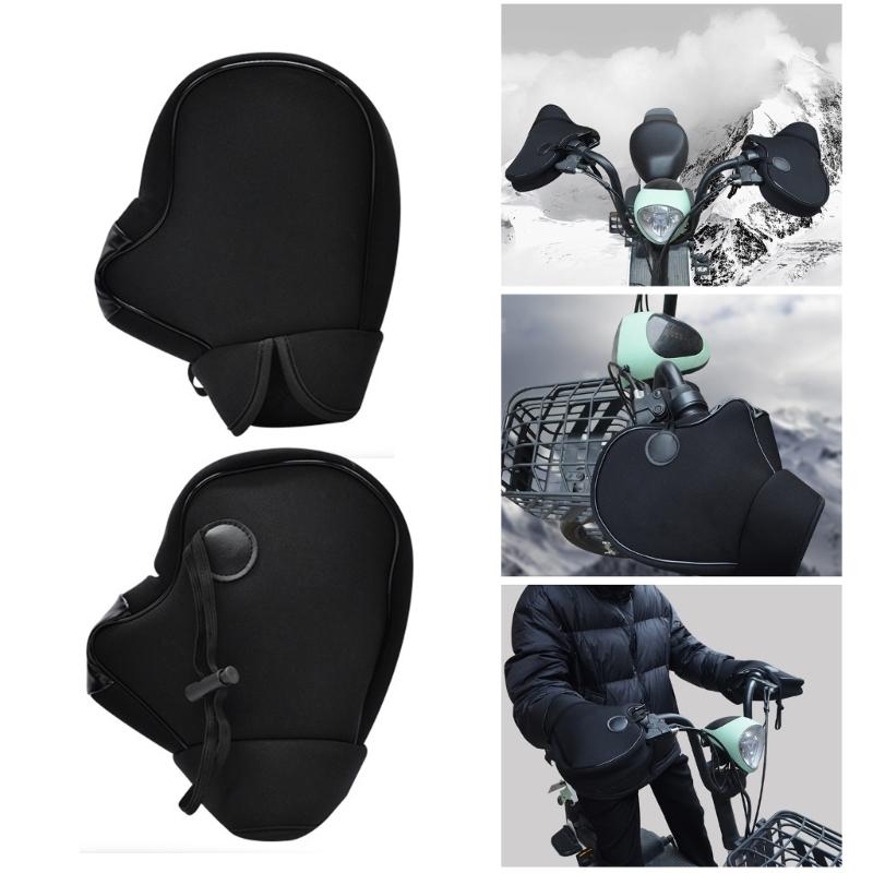 Universal Fit Motorcycle Handlebar Covers with Enhanced Wind Protection & Soft Inner Lining Waterproof Motorcycle Mitten