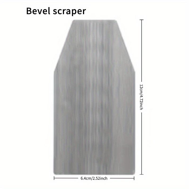 Drewniany skrobak premium: Gruba hartowana stal wysokowęglowa, gładkie usuwanie zadziorów z drewna, obróbka mebli mahoniowych - dla stolarzy i majsterkowiczów