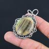 Natural Multi Fluorite Gemstone Jewelry 925 Sterling Silver Pendant For Girls