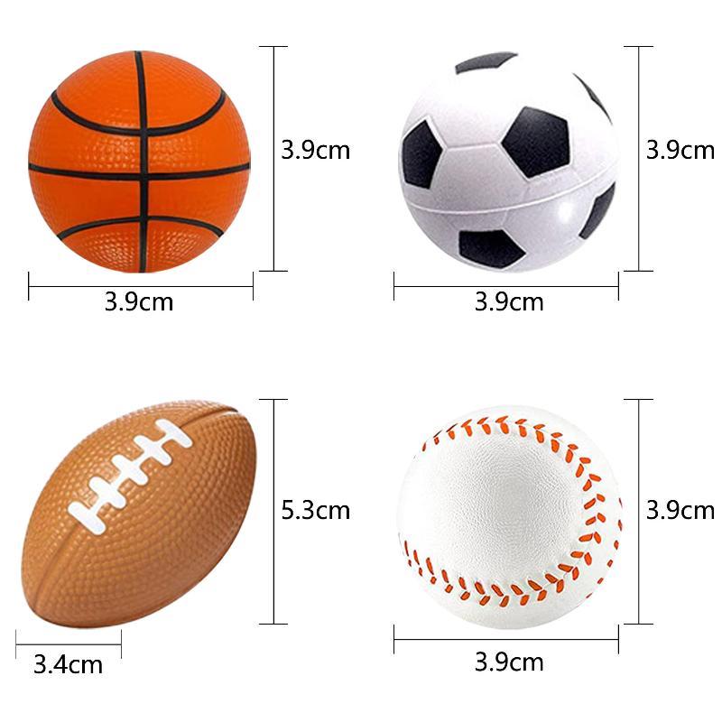 Mini Wrist Rebound Bouncy Balls Soft Wear-resistant Sports Design with Finger Loop for Camping Team Building Games