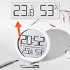 Multi-function Clock Indoor Temperature Humidity Clock Date Display Electronic Alarm Clock Home Wall Mounted Clock
