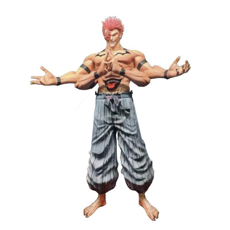 

30cm Action Figure Initial Heart Gk The Curse King Ryomen Sukuna Anime Jujutsu Kaisen Trendy Model Ornaments Statue Toys Poseable Articulated Scale