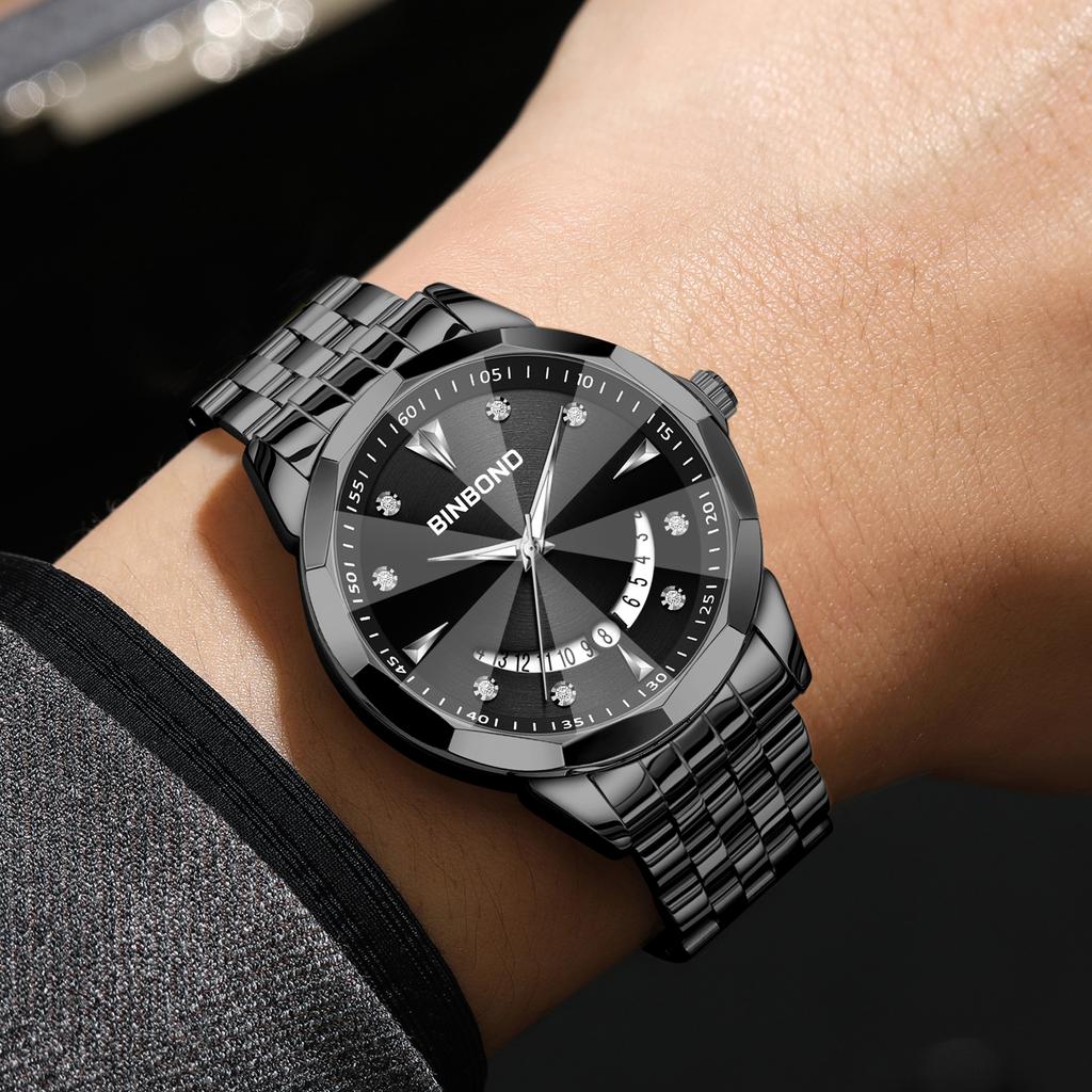 Luxury Quartz Writstwatches for Men Luminous Waterproof Auto Date Men's Watch Business Fashion Reloj