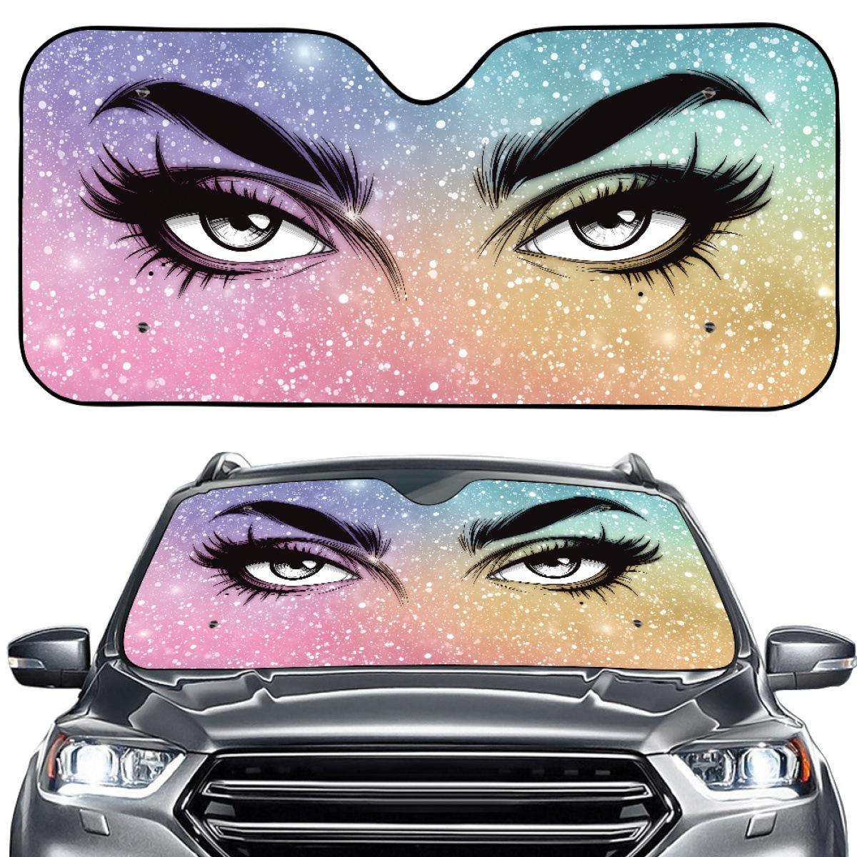 

Cute & Funny Car Sun Shade - Portable Foldable Windshield Sun Visor (Single Piece) One Size