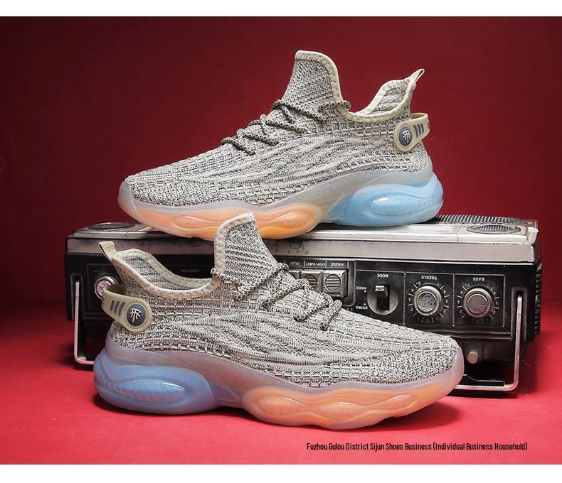 Herren Kokosnuss Schuhe: Herbst Trend 2025, Schwarze Dicke Sohle, Höhensteigernd, Lässige Sport-Laufschuhe