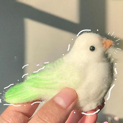 Handmade Squishy Realistic Bird Kid Squeeze Toys Silicone Soft Flocked Pinch Sensory Toys for Kids Desktop Ornament Pinching Toy