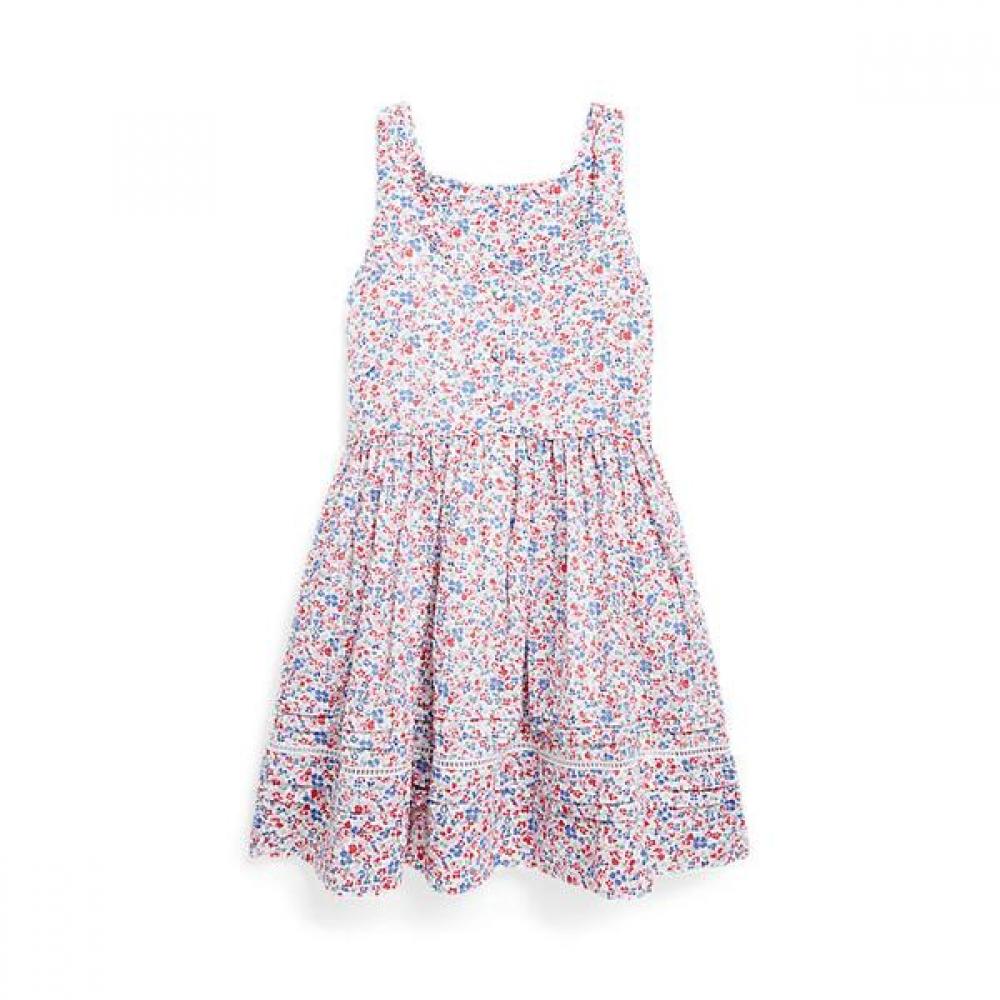 Polo Kids Floral Cotton Seersucker Dress Cwpodrso3d20572999