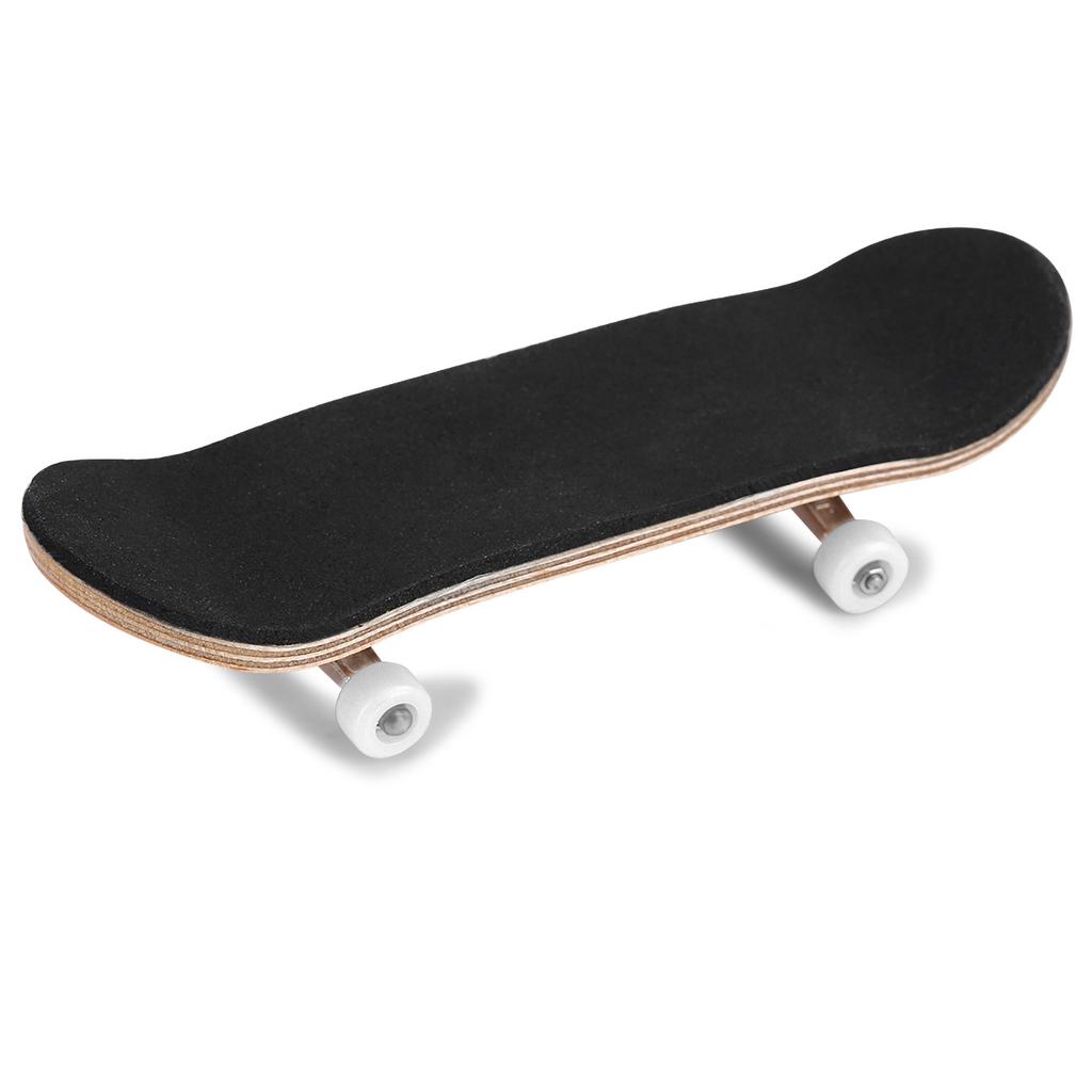 1Pc Maple Wooden Alloy Fingerboard Finger Skateboards With Box Reduce Pressure Kids Gifts