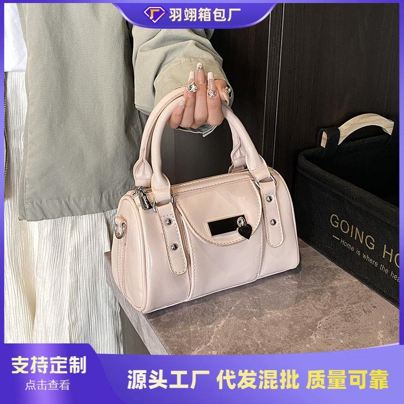 High-end Bag Women's Fashion Niche New Spring and Summer Messenger Bag Portable Bowling Bag
