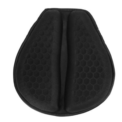 3D Seat Pad Black Waterproof Breathable Mesh Heat Dissipating Rear Seat Black Pad for Motorcycle