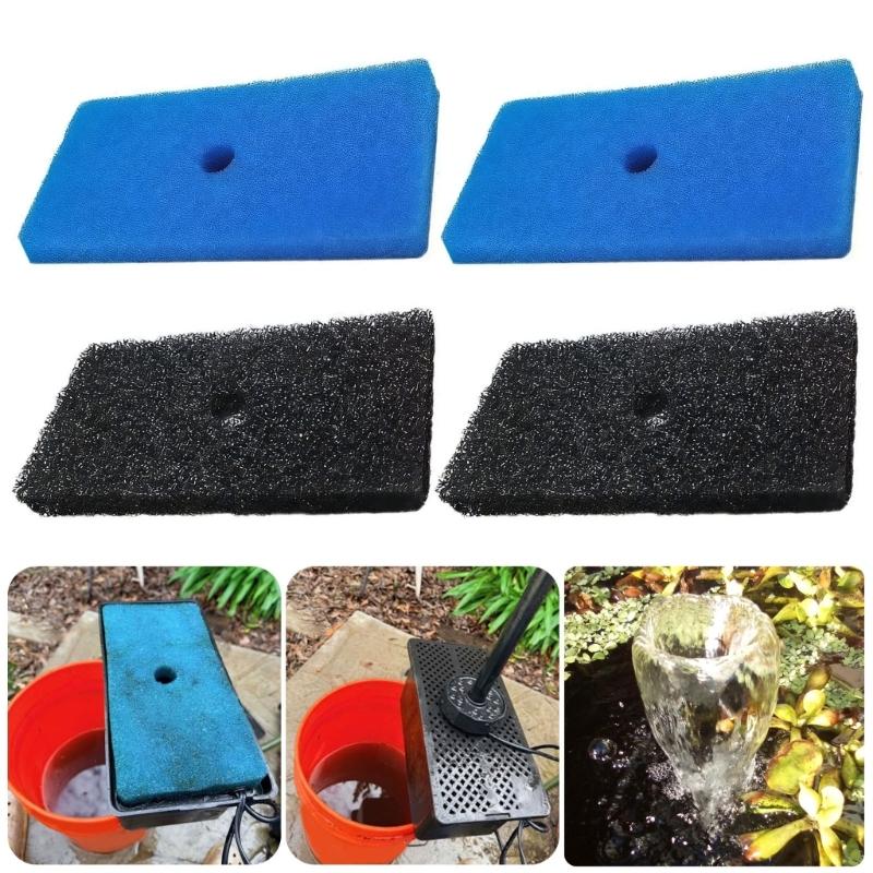 2 Paar Teichfilter-Schwammmedien für Filterbox 52231 und 52229 Effiziente Wasserreinigung