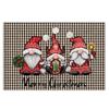 Spoof Santa Claus Gnome Doormat Rectangle Rugs Creative Welcome Mat  Balcony