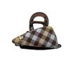 Korean Retro Plaid Triangle Claw Clip - Elegant Hair Accessory for Women