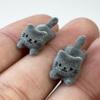Cute Flocking Cat Earrings Adorable Kitty Stud Earrings Dainty Trendy Animal Ear Studs Jewelry For Women Unique Gift for Cat Lov