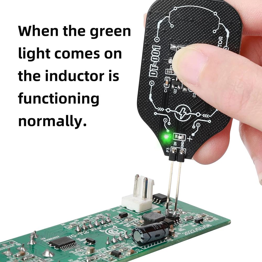Black/Purple Inductor Detector Tool Electromagnetic Induction Quick Troubleshooting Suitable for Phone/Computer motherboard