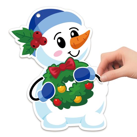 24 Stück DIY Weihnachtsbaum Bastelset für Kinder Feiertags-Kunstherstellung Basteln mit Aufklebern Machen Sie Ihr eigenes Weihnachtslesezeichen Weihnachtsfeier Gastgeschenke