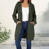 Women's Fashionable Loose-fitting Long-sleeved Casual Jacket With Zipper Hoodie