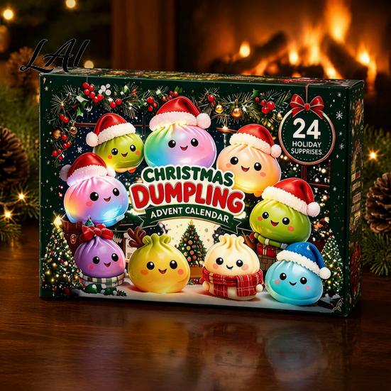 Christmas Gift Calendar 2026, Squeeze Advent for Kids 24 Days Mini Dumpling Figures Countdown