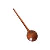 Japanese Style Wooden Soup Spoon With Long Handle Kitchen Utensil Practical Tableware For Home Dining Outdoor Use