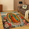 Christian Virgin Mary Jesus Carpet Rug Mat for Living Room Sofa Home Bedroom Doormat Kitchen Decor,Prayer Non-slip Area Rug Gift