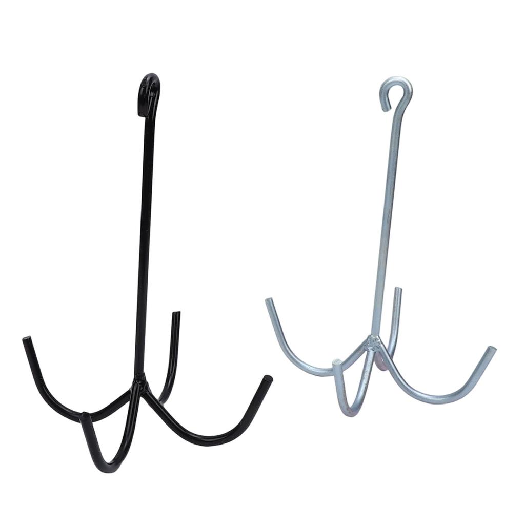 2PCS 4 Prong Tack Hooks Heavy Duty Horse Tack Cleaning Storage Hook for Stable Barns Trailer