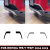 For HONDA WR-V WRV 2024 2025 ABS Chrome Front Bumper Lower Middle Net Mesh Grille Grill Around Cover Trim Exterior Accessories