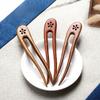 Handmade Wooden Hair Sticks U Shaped Wood Hairpins and Clips Delicate Hair Forks  Girls