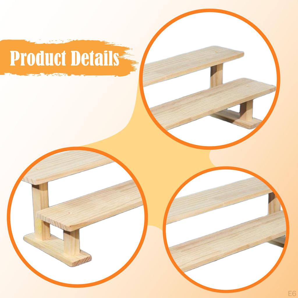 Figure Display Riser Perfume Organizer Storage Rack for Mini Figurines Desserts Show