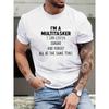 European Sizes Round Neck Graphic T-shirts, Causal Tees, Short Sleeves Comfortable Tops, Men's Summer Clothing Fashionable Casual Shirt