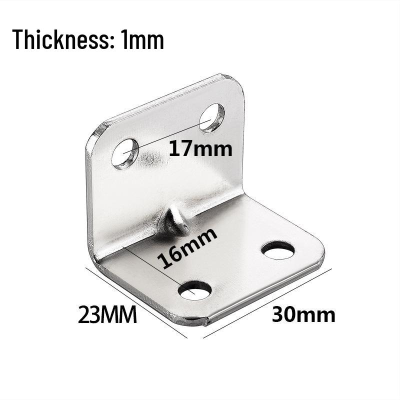 Kostenloser Versand 90° L-förmige Winkel für Holzregale, Tische, Stühle, Schränke, Kleiderschränke und Eisenstützen