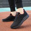 Mesh Breathable Sneakers Autumn Shock Absorption, Light and Comfortable Soft-soled Casual Running Shoes, Black ******** Rope Running Shoes