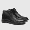 Men's Genuine Top-Grain Cowhide Work High-Top Boots Breathable Hand-Textured British Style Casual Single-Layer Leather Shoes