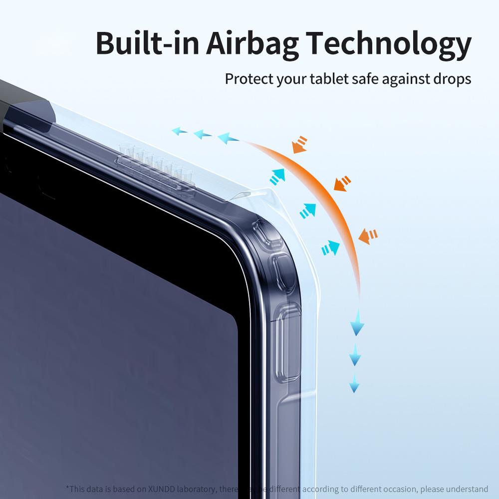 XUNDD For Samsung Galaxy Tab A9 Case Reinforced Corners Kickstand TPU+PC Tablet Cover